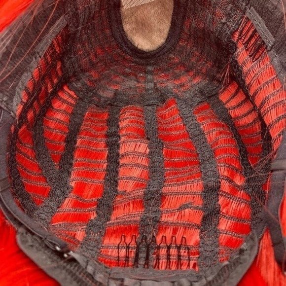 Red Wig,Short Bob Wig,Straight Wig - Picture 4 of 4